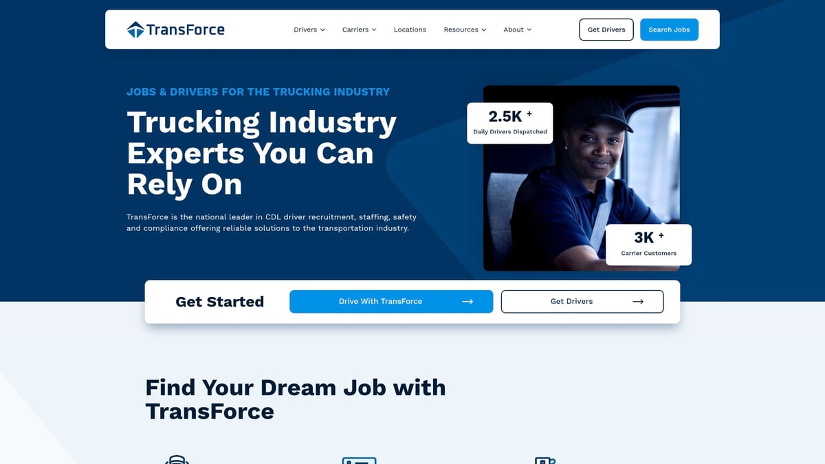 7 Top CDL Class A Driver Jobs Temp-to-Hire in 2025 - TransForce – Flexible Staffing Solutions