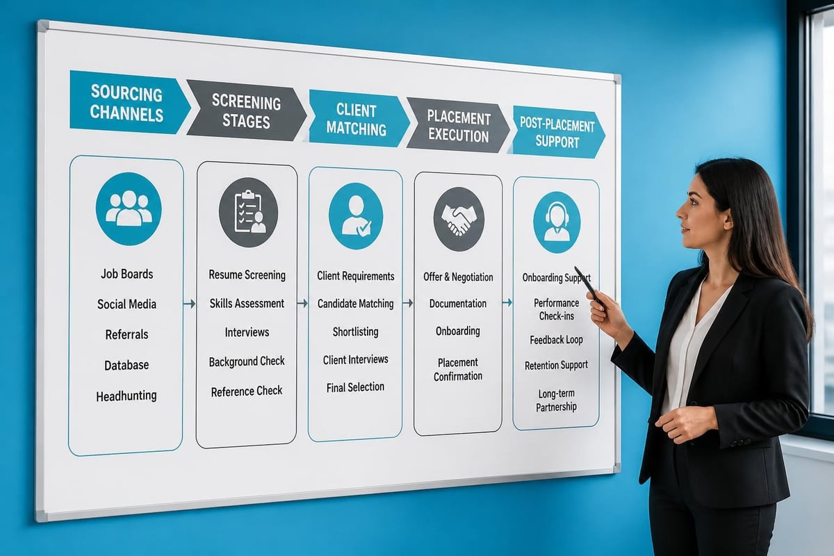 Manpower recruitment service delivery model