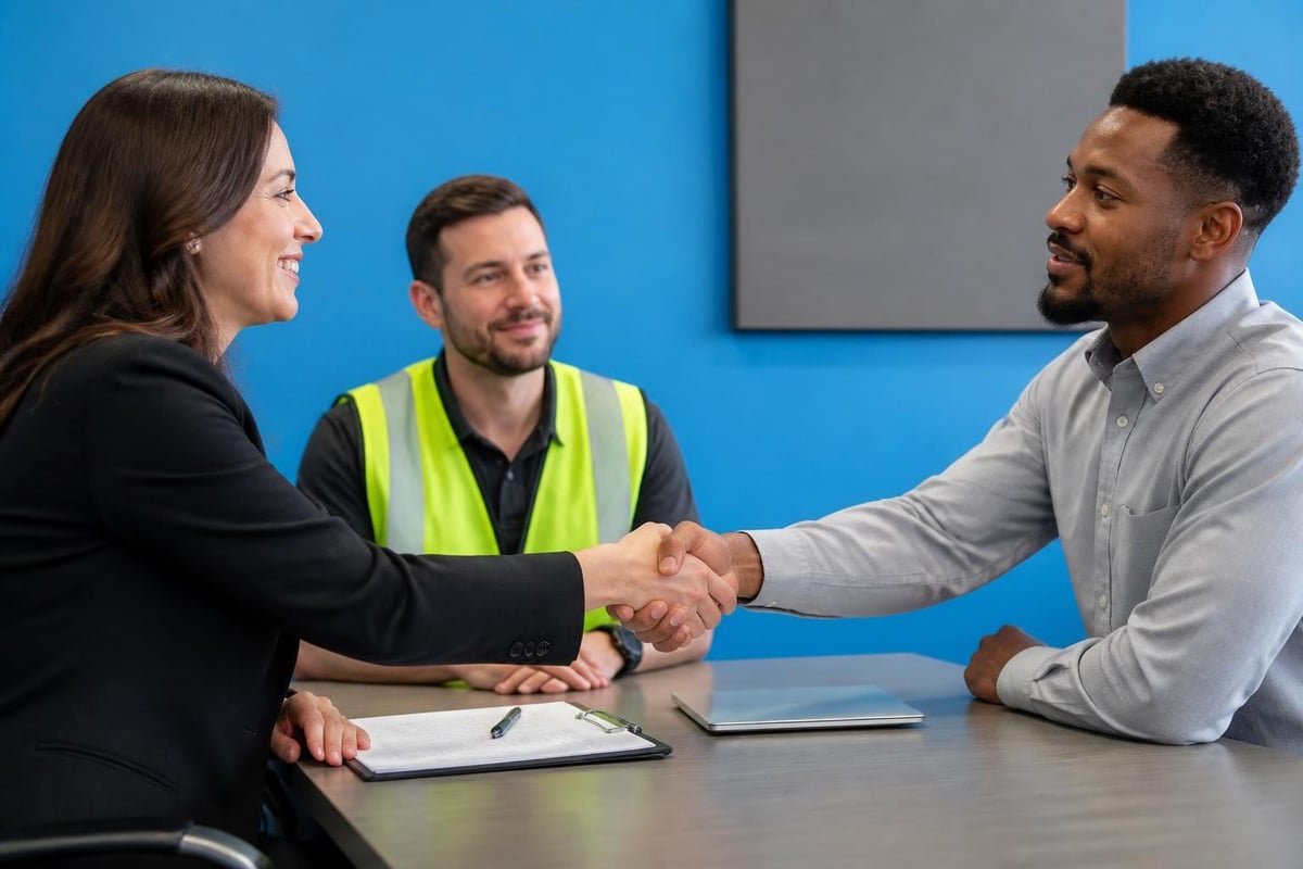 Temp staffing matching process